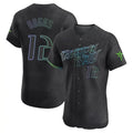 STECN TB.Rays #12 Wade Boggs Player Black City Connect Home Limited Elite Stitched Jerseys