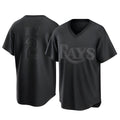 STECN TB.Rays #2 Yandy Diaz Player Black Home Game Stitched Jerseys