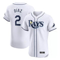 STECN TB.Rays #2 Yandy Diaz Player White Home Limited Elite Stitched Jerseys