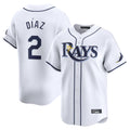 STECN TB.Rays #2 Yandy Diaz Player White Home Limited Stitched Jerseys