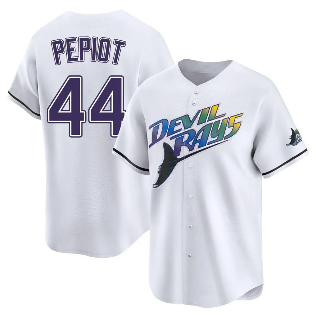 STECN TB.Rays #44 Ryan Pepiot Player White City Connect Home Stitched Jerseys