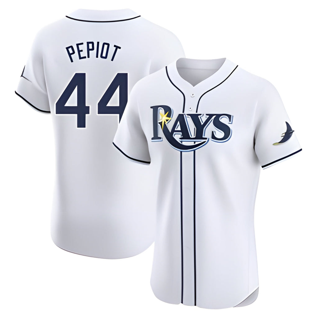 STECN TB.Rays #44 Ryan Pepiot Player White Home Limited Elite Stitched Jerseys