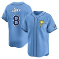 STECN TB.Rays #8 Brandon Lowe Player Light Blue Home Limited Stitched Jerseys