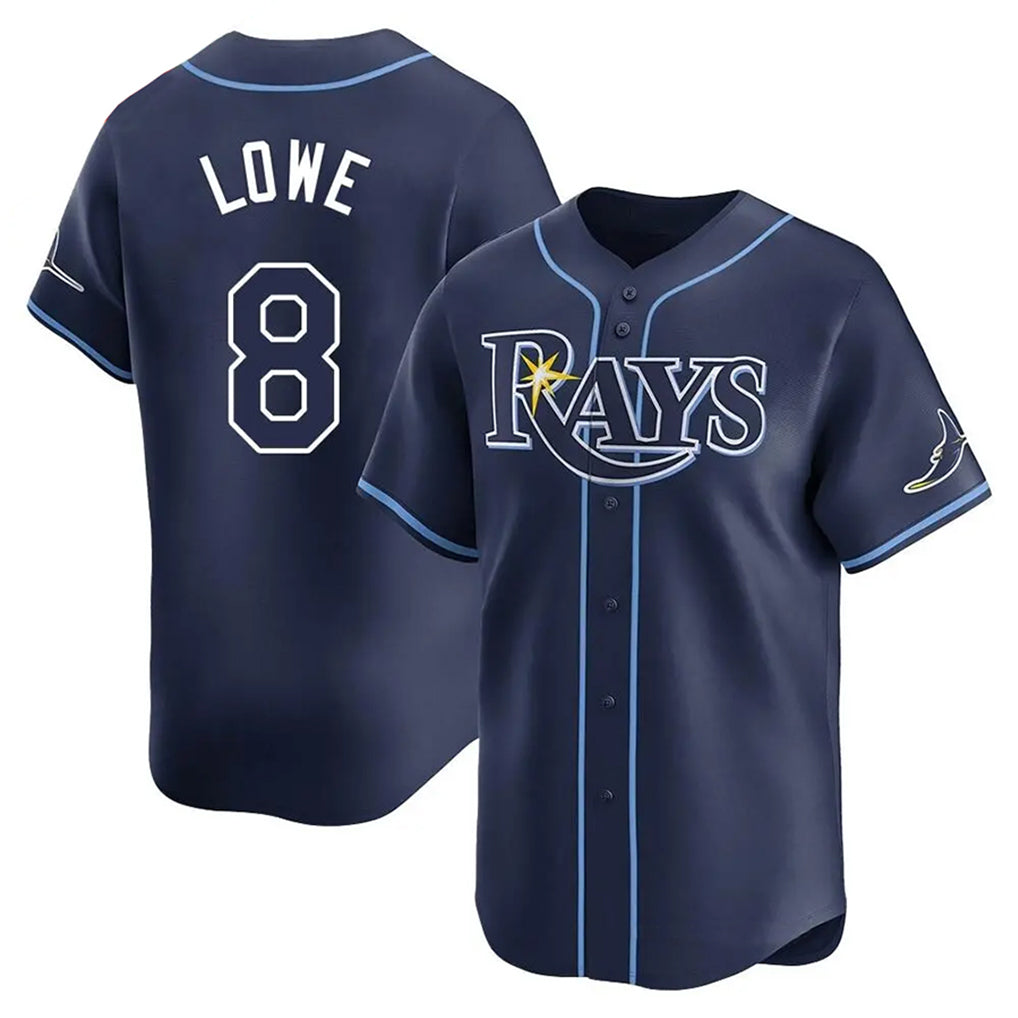 STECN TB.Rays #8 Brandon Lowe Player Navy Home Limited Stitched Jerseys