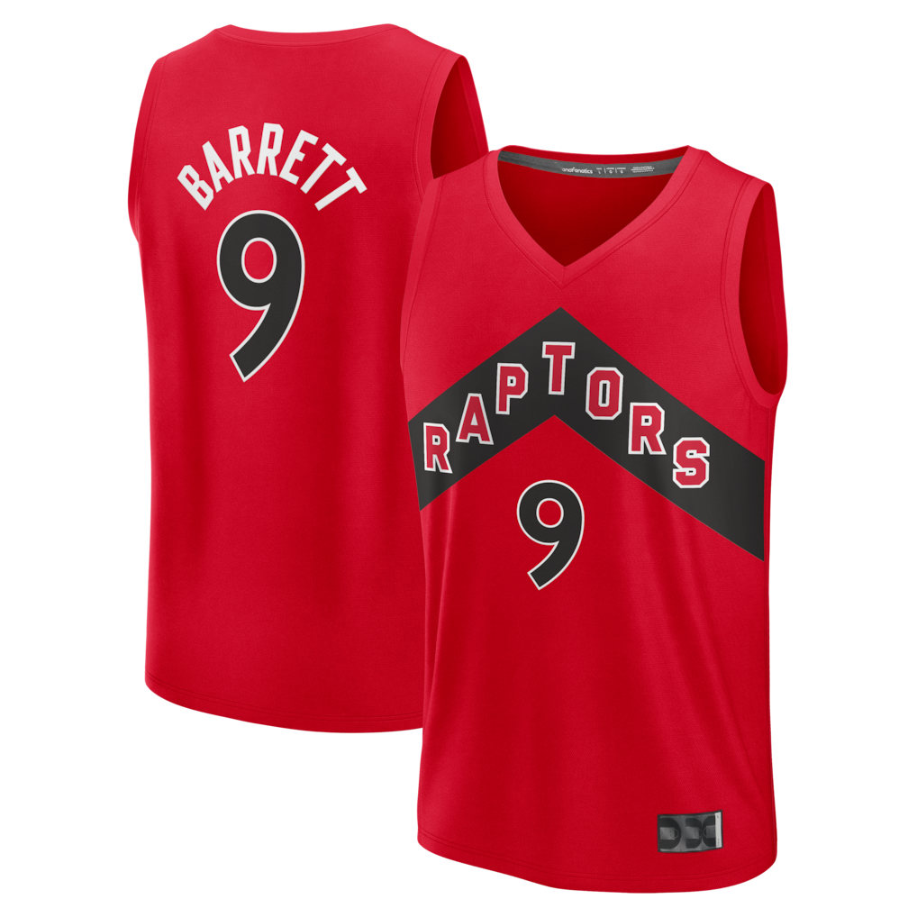 STECN T.Raptors #9 RJ Barrett Red Fast Break Jerseys - Icon Edition