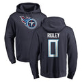 STECN T.Titans #0 Calvin Ridley Player Navy Logo Pullover Hoodies Home Game Stitched Jerseys