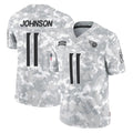 STECN T.Titans #11 Jermaine Johnson II Player Arctic Camo Limited Salute to Service Home Game Stitched Jerseys