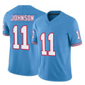 STECN T.Titans #11 Jermaine Johnson II Player Light Blue Limited Vapor F.U.S.E. Home Game Stitched Jerseys