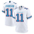 STECN T.Titans #11 Jermaine Johnson II Player White 2026 Game Home Stitched Jerseys