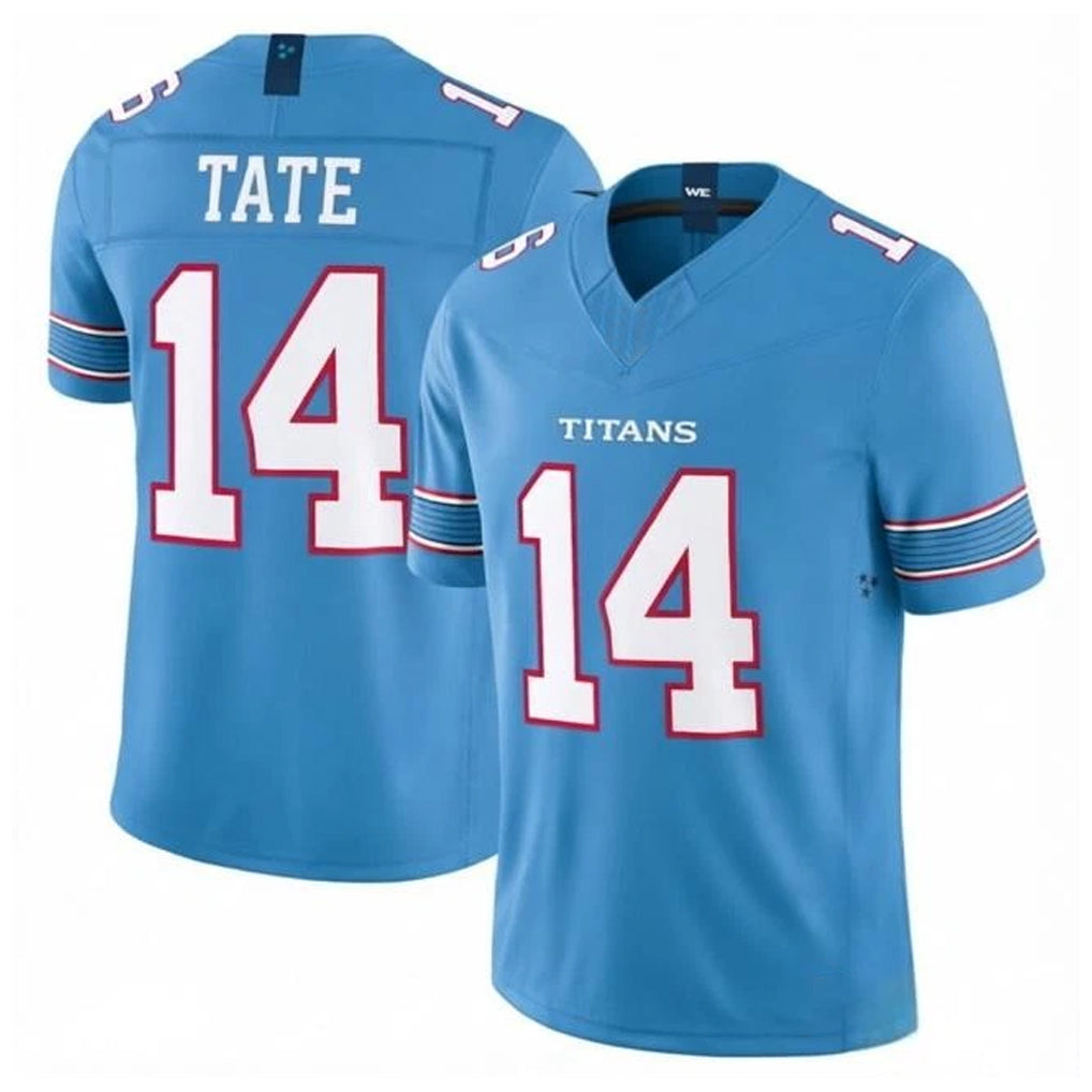STECN T.Titans #14 Carnell Tate Player Light Blue Team Vapor F.U.S.E. Limited Home Game Stitched Jerseys