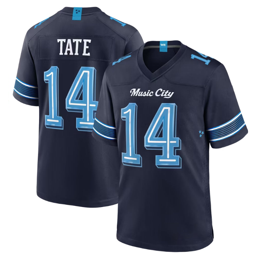STECN T.Titans #14 Carnell Tate Player Navy 2026 Rivalries Collection Home Game Stitched Jerseys