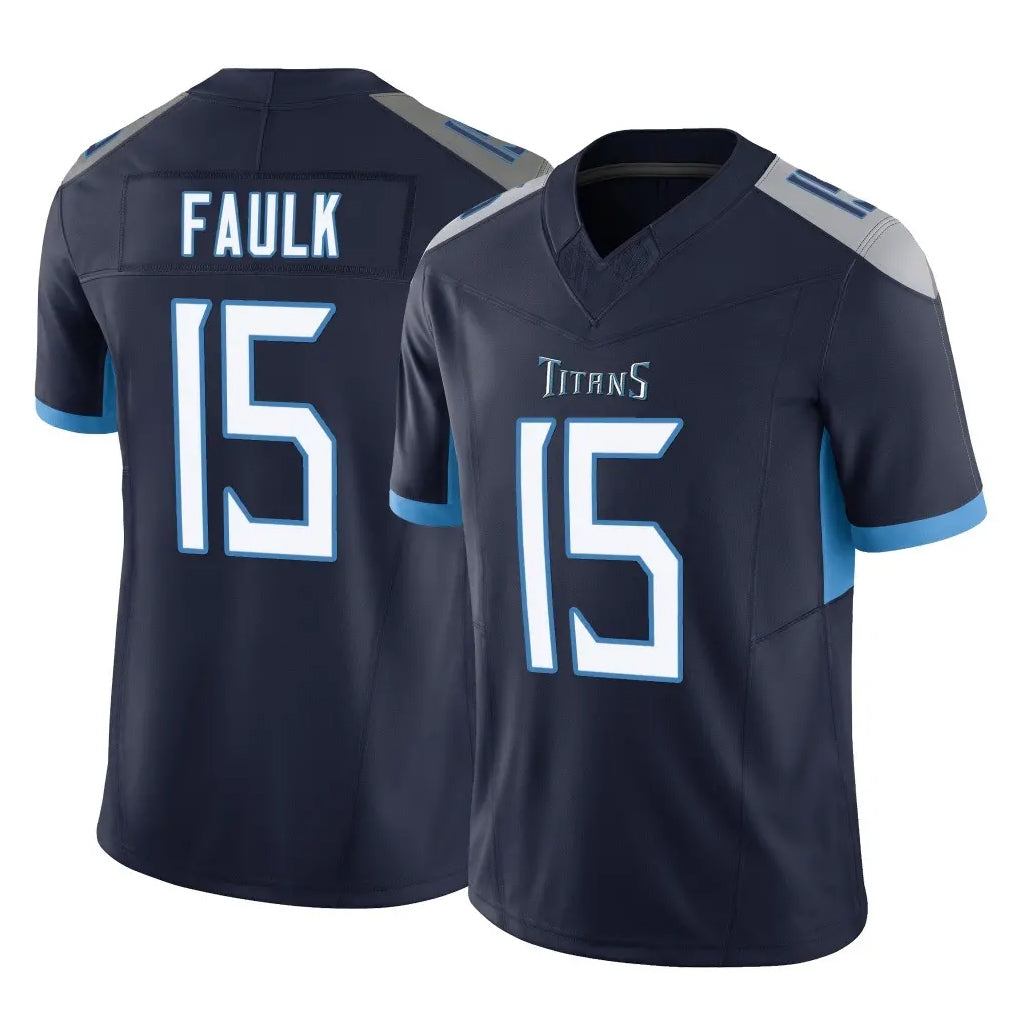 STECN T.Titans #15 Keldric Faulk Player Navy Limited Vapor F.U.S.E. Home Game Stitched Jerseys