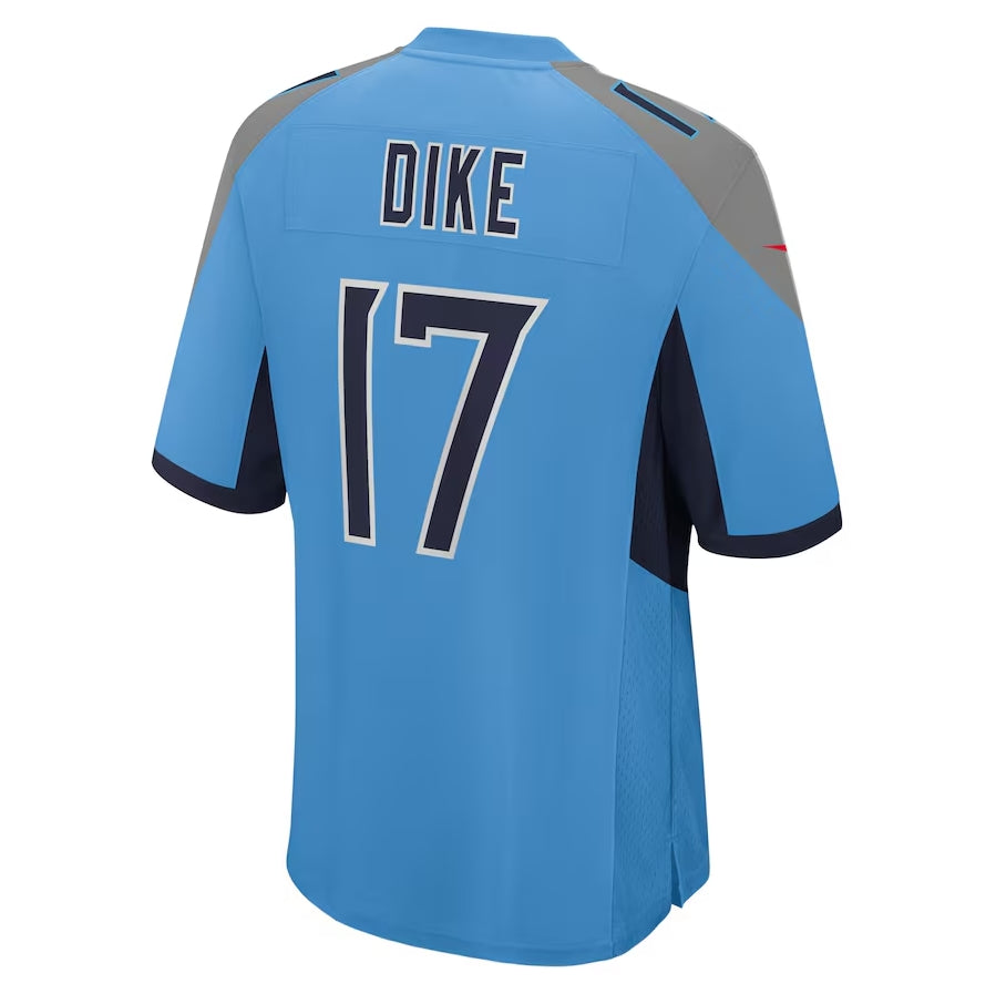 STECN T.Titans #17 Chimere Dike Light Blue Team Game Stitched Jersey