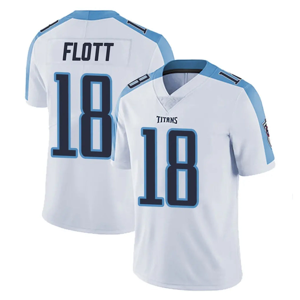STECN T.Titans #18 Cor'Dale Flott Player White Limited Vapor Untouchable Home Game Stitched Jerseys