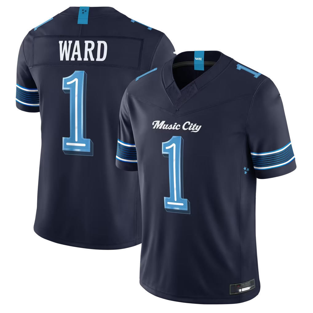 STECN T.Titans #1 Cameron Ward Navy 2026 Rivalries Collection Limited Stitched Jerseys