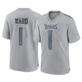 STECN T.Titans #1 Cameron Ward Player Gray Atmosphere Fashion Home Game Stitched Jerseys