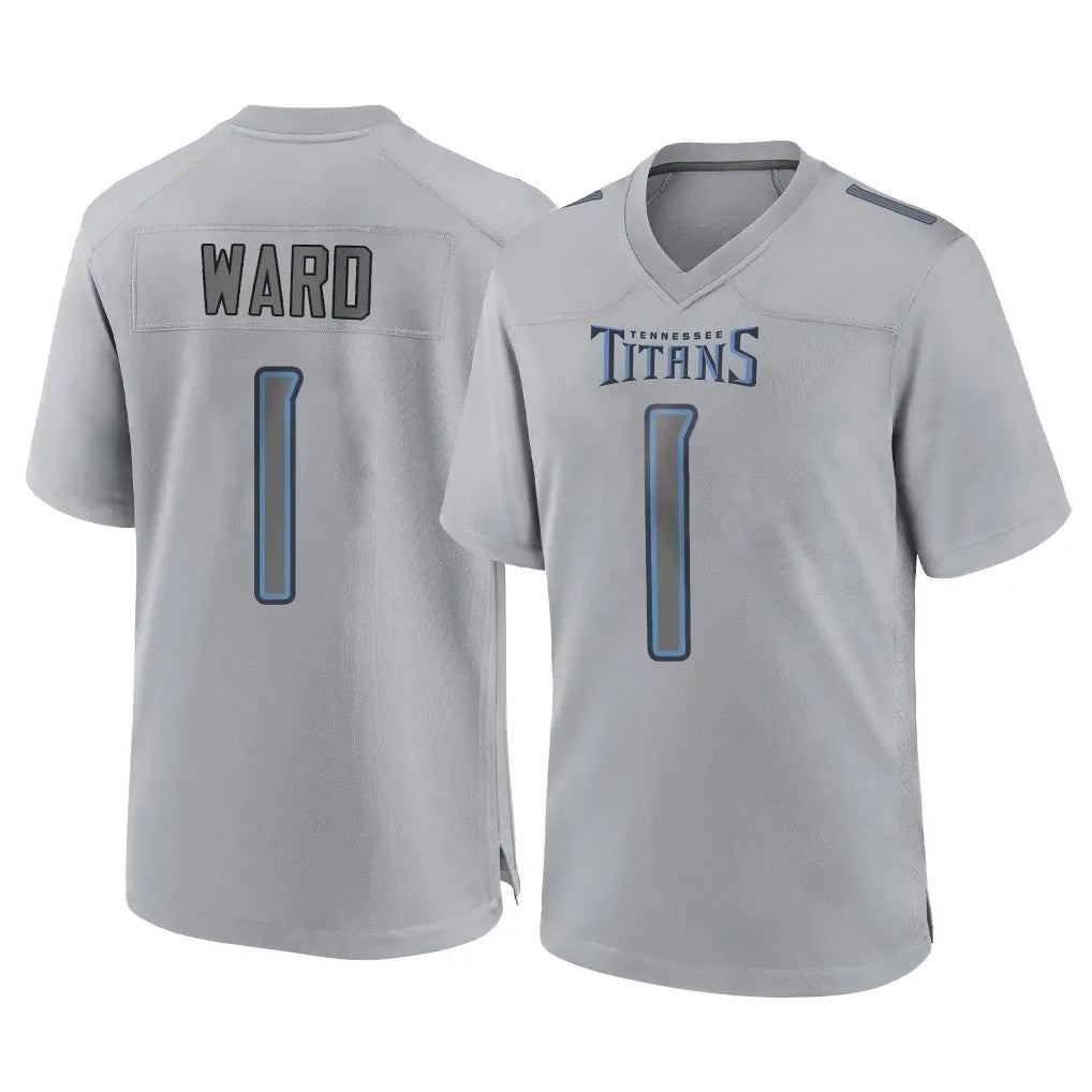 STECN T.Titans #1 Cameron Ward Player Gray Atmosphere Fashion Home Game Stitched Jerseys