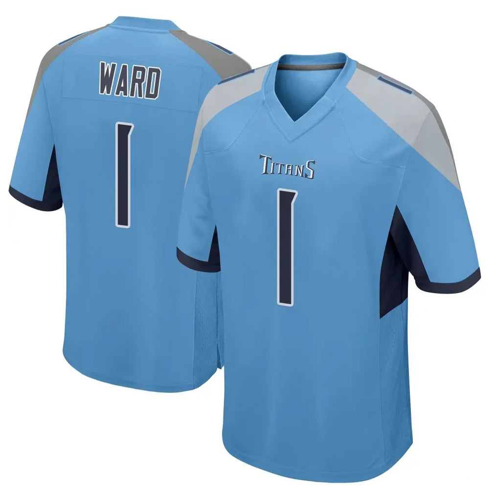STECN T.Titans #1 Cameron Ward  Player Light Blue Home Game Stitched Jerseys