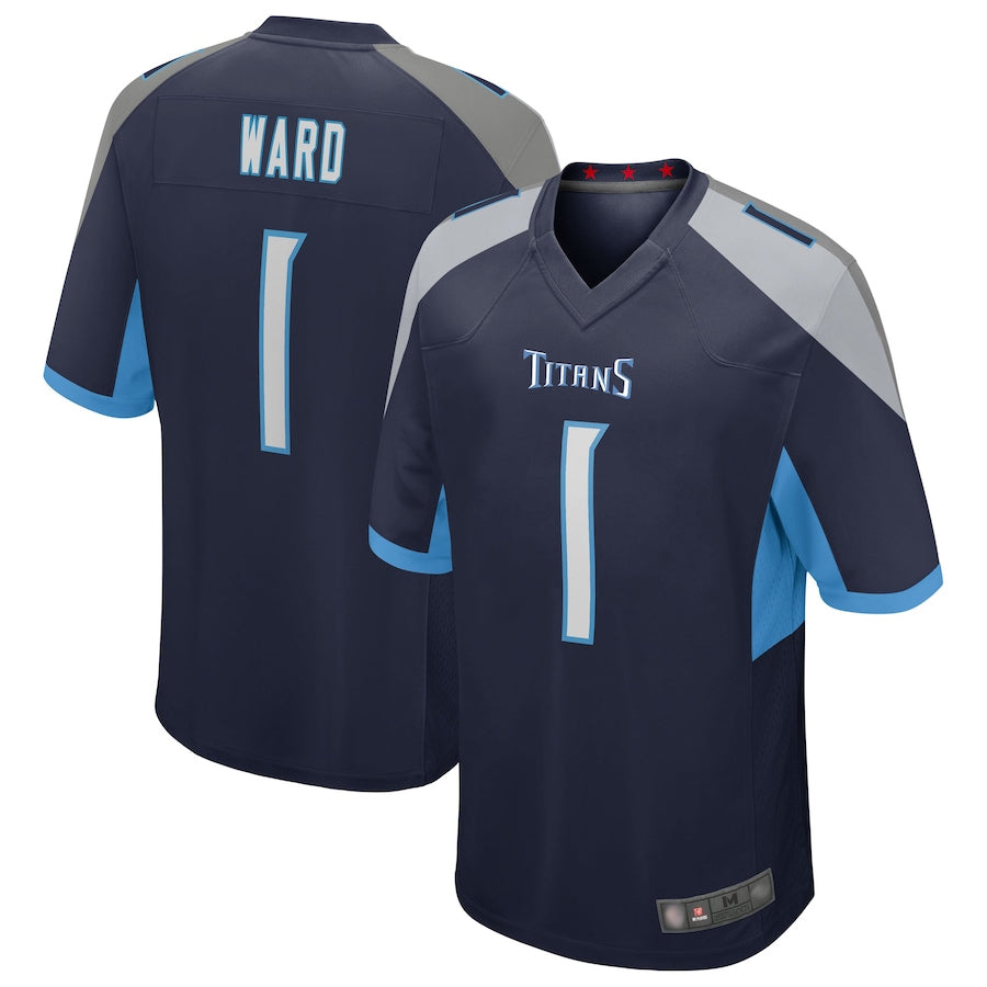 STECN T.Titans #1 Cameron Ward Player Navy Game Stitched Jerseys