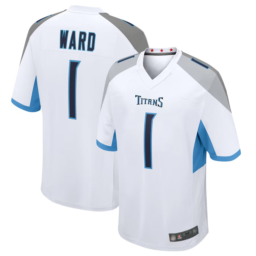 STECN T.Titans #1 Cameron Ward Player White Game Stitched Jerseys