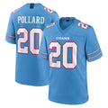 STECN T.Titans #20 Tony Pollard Player Light Blue 2026 Game Home Stitched Jerseys