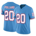 STECN T.Titans #20 Tony Pollard Player Light Blue Limited Vapor F.U.S.E. Home Game Stitched Jerseys