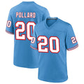 STECN T.Titans #20 Tony Pollard Player Light Blue Throwback Alternate Game Stitched Jerseys