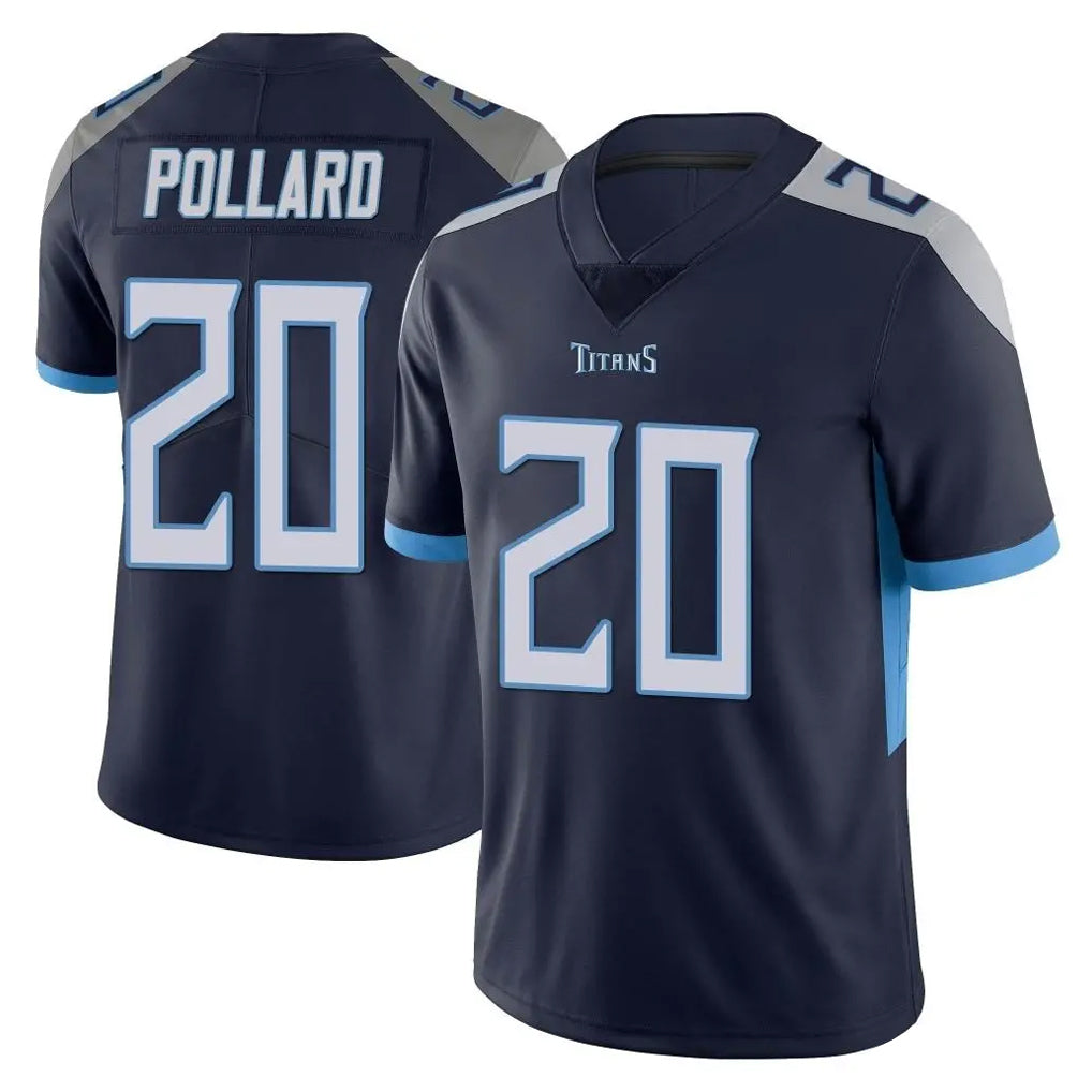 STECN T.Titans #20 Tony Pollard Player Navy Limited Vapor Untouchable Home Game Stitched Jerseys
