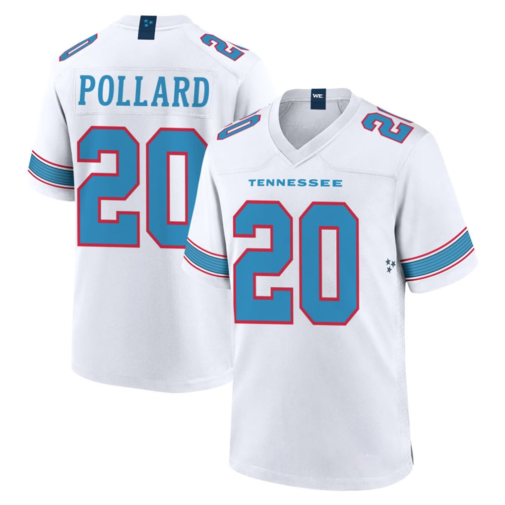 STECN T.Titans #20 Tony Pollard Player White 2026 Game Home Stitched Jerseys