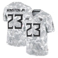 STECN T.Titans #23 Kevin Winston Jr. Player Arctic Camo Limited Salute to Service Home Game Stitched Jerseys