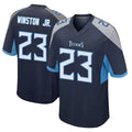 STECN T.Titans #23 Kevin Winston Jr. Player Navy Home Game Stitched Jerseys