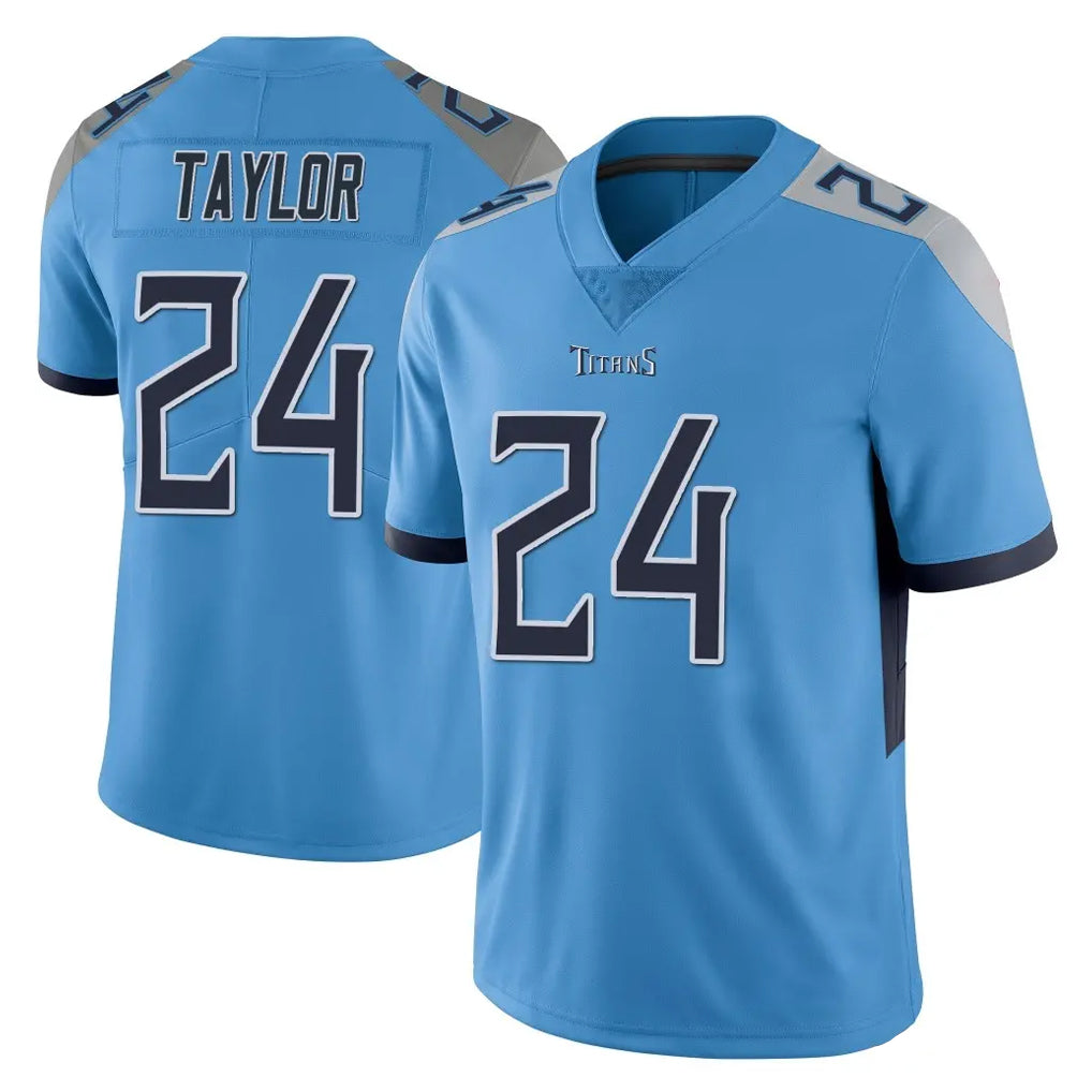 STECN T.Titans #24 Alontae Taylor Player Light Blue Limited Vapor Untouchable Home Game Stitched Jerseys