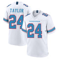 STECN T.Titans #24 Alontae Taylor Player White 2026 Game Home Stitched Jerseys