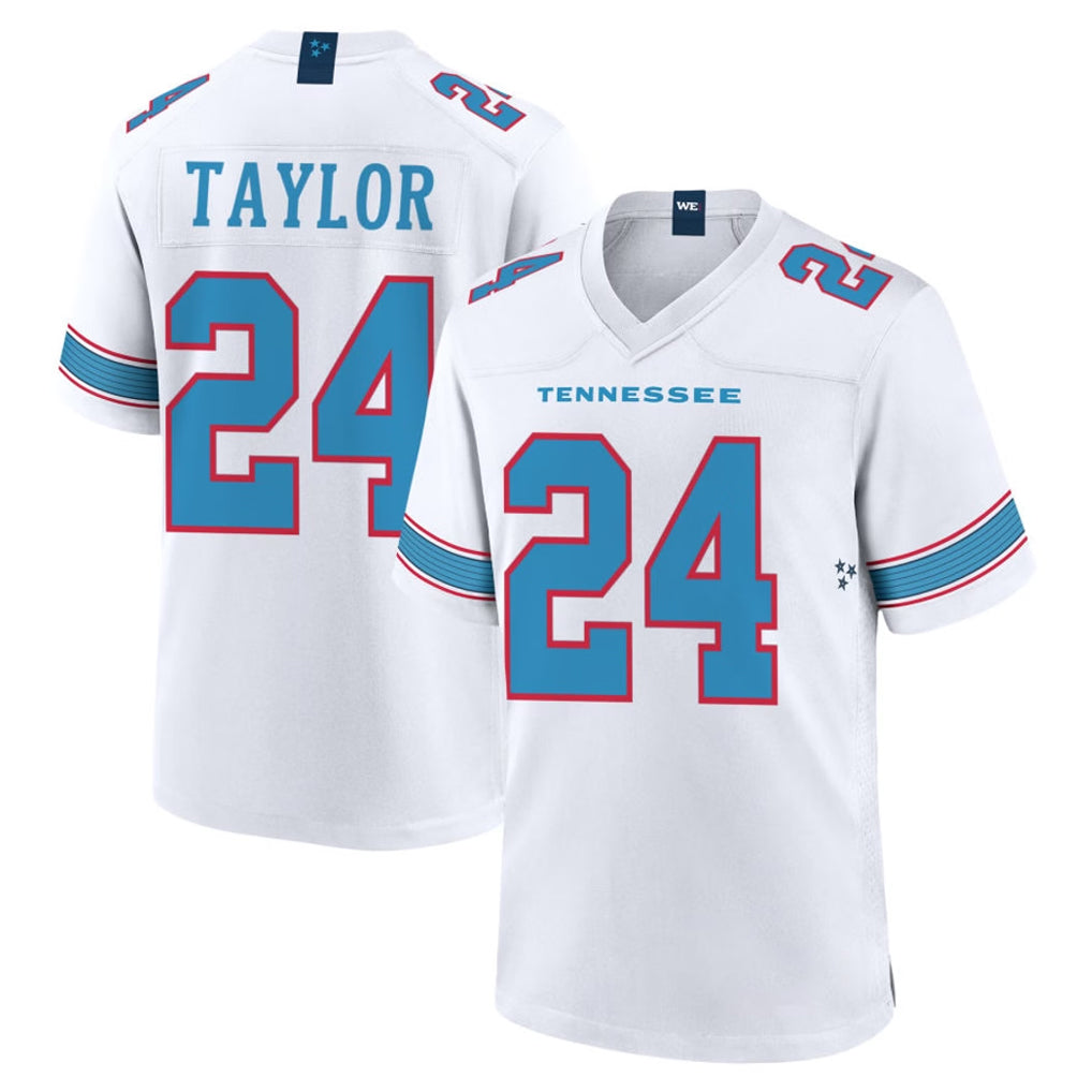 STECN T.Titans #24 Alontae Taylor Player White 2026 Game Home Stitched Jerseys