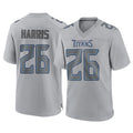 STECN T.Titans #26 Marcus Harris Player Gray Atmosphere Fashion Home Game Stitched Jerseys