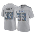 STECN T.Titans #33 Cedric Gray Player Gray Atmosphere Fashion Home Game Stitched Jerseys