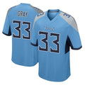 STECN T.Titans #33 Cedric Gray Player Light Blue Home Game Stitched Jerseys