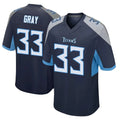 STECN T.Titans #33 Cedric Gray Player Navy Home Game Stitched Jerseys