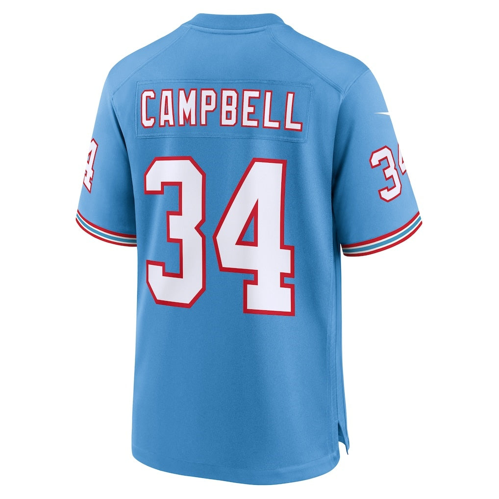 STECN T.Titans #34 Earl Campbell Light Blue Retired Player Alternate Game Stitched Jerseys