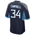 STECN T.Titans #34 Earl Campbell Player Navy Home Game Football Jerseys