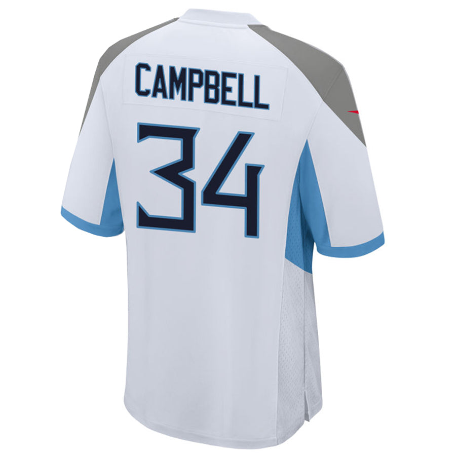 STECN T.Titans #34 Earl Campbell Player White Home Game Football Jerseys