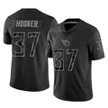 STECN T.Titans #37 Amani Hooker Player Black Limited Reflective Home Game Stitched Jerseys