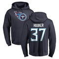 STECN T.Titans #37 Amani Hooker Player Navy Logo Pullover Hoodies Home Game Stitched Jerseys