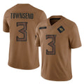 STECN T.Titans #3 Tommy Townsend Player Brown Limited Salute to Service Home Game Stitched Jerseys