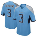 STECN T.Titans #3 Tommy Townsend Player Light Blue Home Game Stitched Jerseys