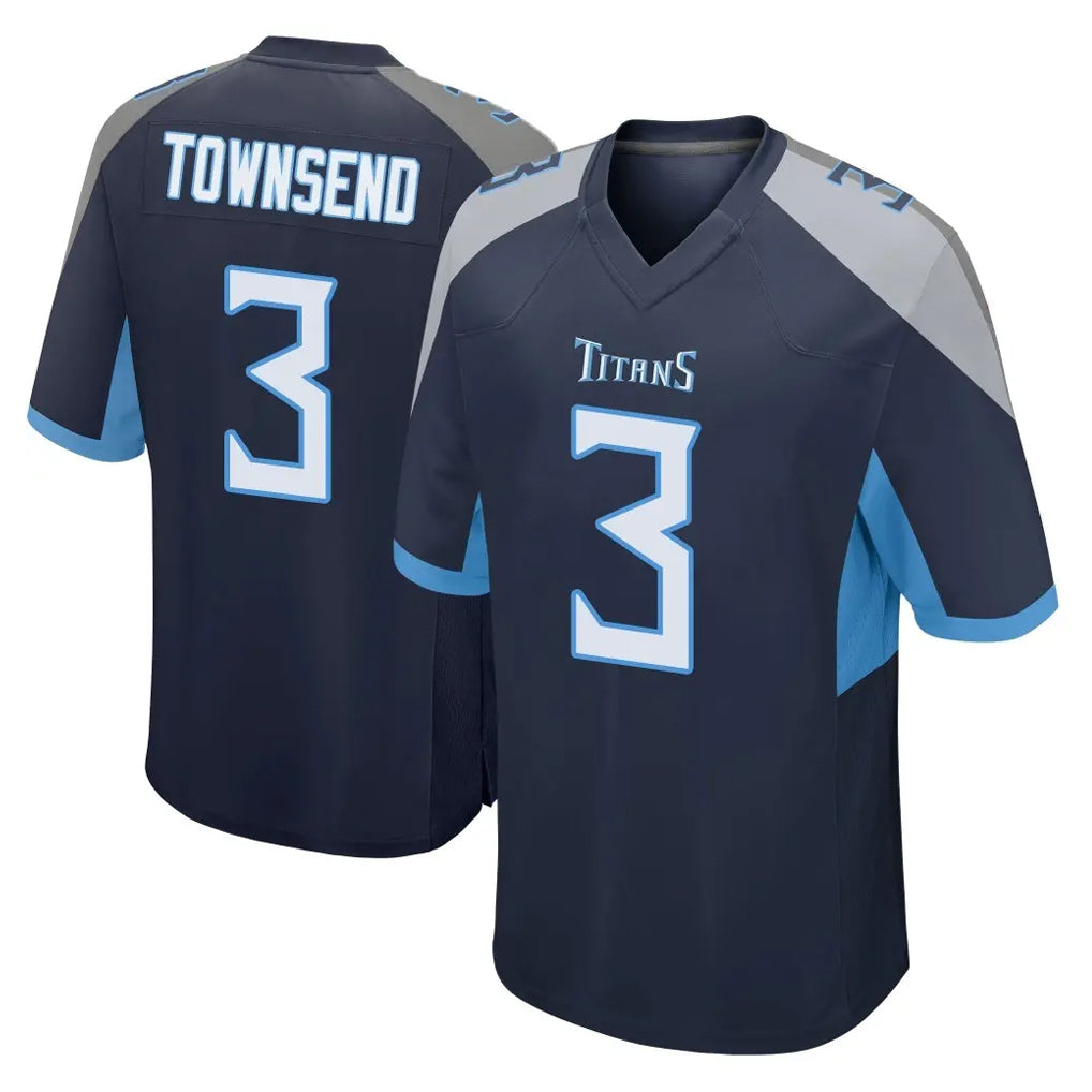 STECN T.Titans #3 Tommy Townsend Player Navy Home Game Stitched Jerseys