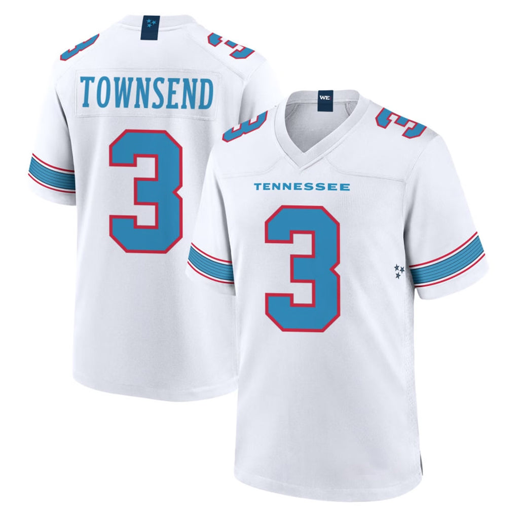 STECN T.Titans #3 Tommy Townsend Player White 2026 Game Home Stitched Jerseys