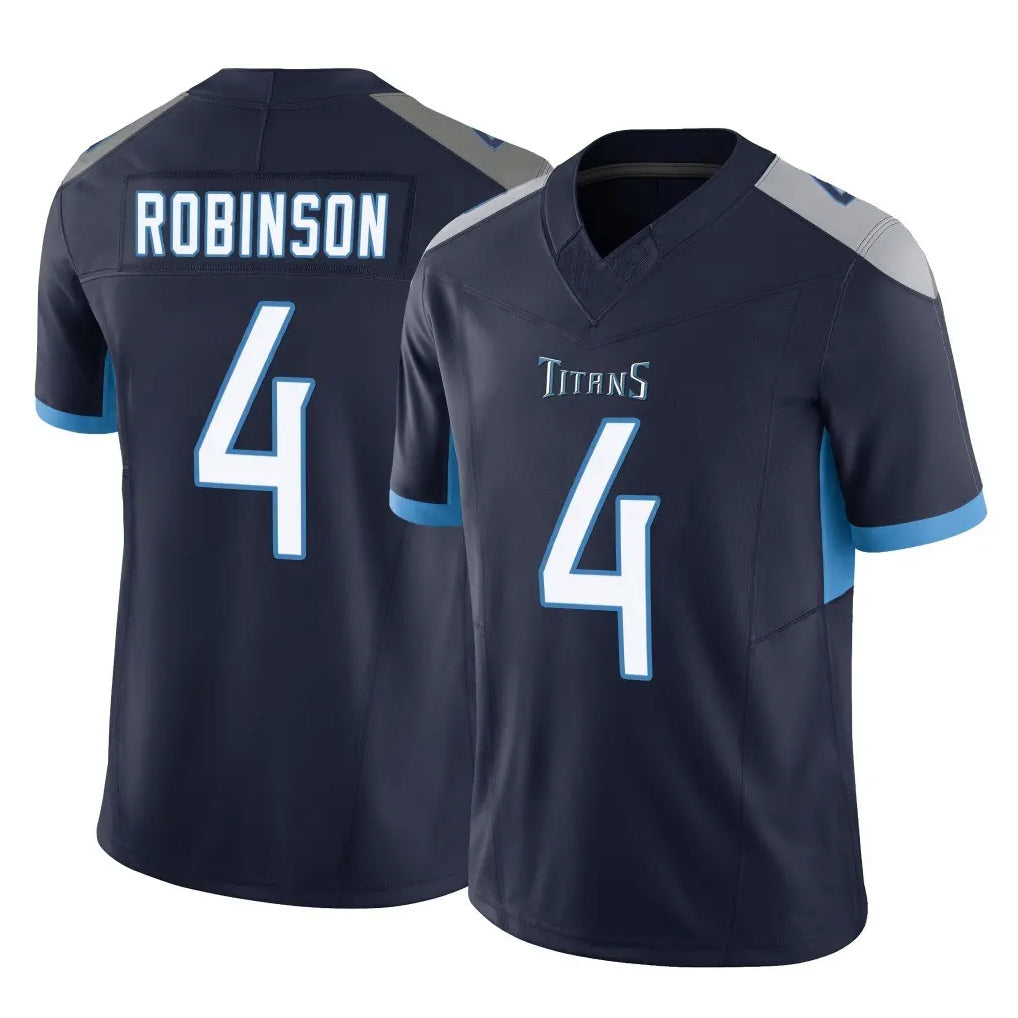 STECN T.Titans #4 Wan'Dale Robinson Player Navy Limited Vapor F.U.S.E. Home Game Stitched Jerseys