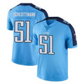 STECN T.Titans #51 Austin Schlottmann Player Light Blue Limited Color Rush Home Game Stitched Jerseys