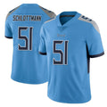 STECN T.Titans #51 Austin Schlottmann Player Light Blue Limited Vapor Untouchable Home Game Stitched Jerseys